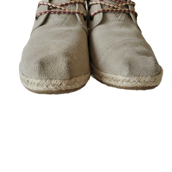 Toms Sand Alarco Desert Botas Chukka Boot Suede Leather Tan Lace Up Size 5.5 - Picture 3 of 11